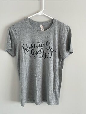 Anvil Gray 'Kentucky Lady' Script Tee